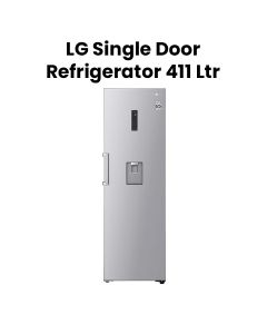 LG 411 Ltrs Single Door 411 Ltrs Refrigerator - Platinum Silver | GR-F411ELDM