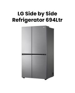 LG 694L Side by Side Refrigerator, LINEARCooling | GR-B267SLWL