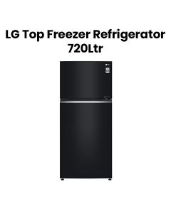 LG 720L Refrigerator Black Glass Made in Indonesia |GN-C752SGGL
