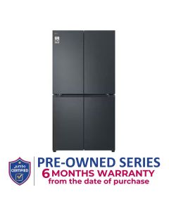 LG 704L Side-by-Side Refrigerator - Black Steel | GR-B34FFCDB