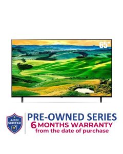 LG QNED TV 65 Inch QNED80 Series, Cinema Screen Design 4K Active HDR webOS22 with ThinQ AI | 65QNED806QA