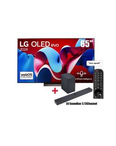 LG 65-inch OLED evo C4 4K Smart TV AI Magic remote Dolby Vision webOS24 2024 | OLED65C46LA