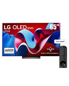 LG 65-inch OLED evo C4 4K Smart TV AI Magic remote Dolby Vision webOS24 2024 | OLED65C46LA