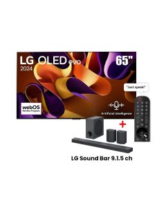 LG 65-Inch OLED evo G4 4K Smart TV AI Magic remote Dolby Vision