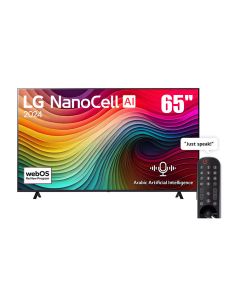 LG 65-inch NanoCell NANO80 4K Smart TV AI Magic remote HDR10