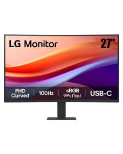 LG 27" FHD Curved Monitor – Black | 27U421A-B