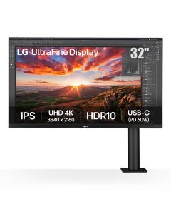 LG 32" Ergo IPS Monitor – Black | 32UN880K