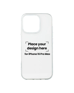 Iphone 16 Pro Max Transparent Case with Your Design – Personalized Printing
