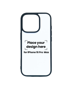 Iphone 16 Pro Max Black Case with Your Design – Personalized Printing