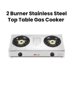 Oscar 2 Burner Stainless Steel Top Table Gas Cooker | OGT 20SSP