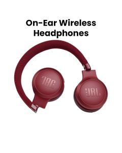 JBL Live 400BT On-Ear Wireless Headphones - Red