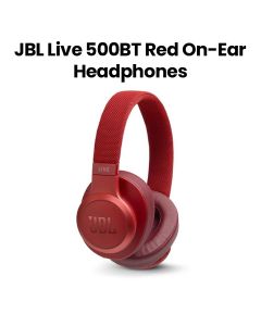 JBL Live 500BT Wireless Over-Ear Headphones - Red