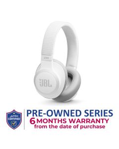 JBL LIVE Wireless Over-Ear Noise-Cancelling Headphones - White | 650BTNC