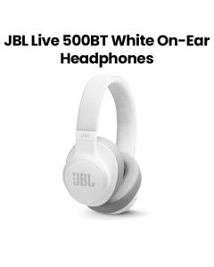 JBL Live 500BT Wireless Over-Ear Headphones - White