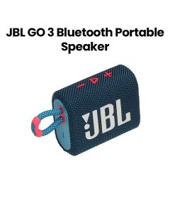 JBL GO 3 Bluetooth Portable Speaker - Blue & Pink