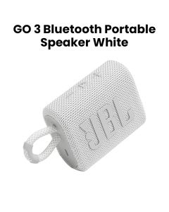 JBL GO 3 Bluetooth Portable Speaker - White