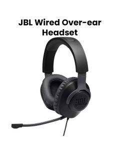 JBL Quantum 100 Wired Over-ear Gaming Headset with a Detachable Mic - Black