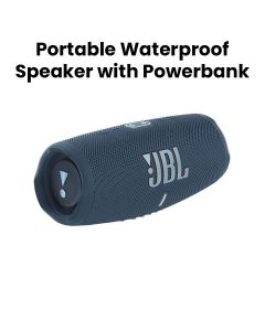 JBL CHARGE 5 Portable Waterproof Speaker with Powerbank - Blue