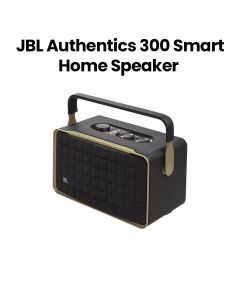 JBL Authentics 300 Smart Home Speaker with Wi-Fi, Bluetooth and Voice Assistants with Retro Design
