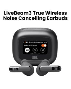 JBL Livebeam 3 True Wireless Noise Cancelling Closed-Stick Earbuds - Black | LIVEBEAM3