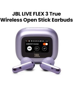JBL Live Flex 3 True Wireless Noise Cancelling Open-Stick Earbuds - Purple | LIVEFLEX3