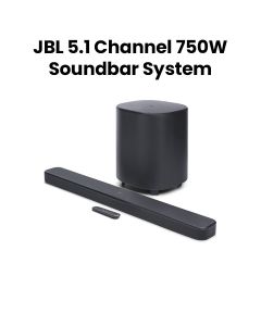 JBL 5.1 Channel 750W Soundbar System with Dolby Atmos – Black | JBLBAR500MK2