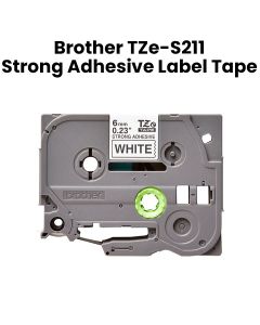 Genuine Brother TZe-S211 Strong Adhesive Label Tape