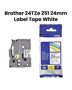 Genuine Brother 24TZe 251 24mm Label Tape White