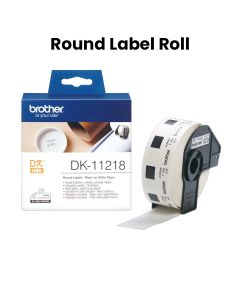 Genuine Brother DK-11218 24mm Round Label Roll