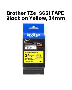 Genuine Brother TZe-S651 Strong Adhesive Label Tape