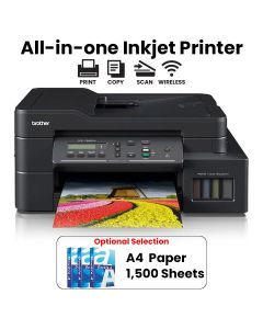 Brother Wireless 3-in-1 Color Inkjet Printer | DCP-T820DW