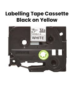 Brother Black On Yellow 12mm Flexible P-Touch Tape | TZE-FX631