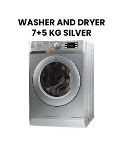 Indesit Innex 7kg Wash 5kg Dry 1400rpm Freestanding Washer Dryer - Silver | XWDE751480XS