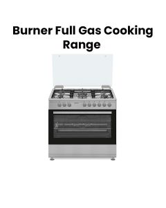 Indesit 90x60 5 Burner Full Gas Cooking Range Made in Turkey - Inox | IM9GC6KCX/MEA