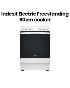 Indesit 60cm Free Standing Electric Vitroceramic Cooker | IS67V5KHW/UK