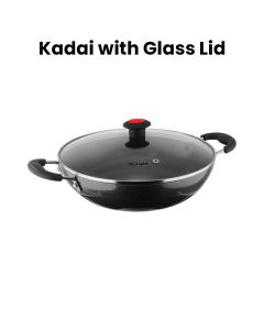 Mr. Light 24cm Kadai with Glass Lid | MR KADAI 24 CM