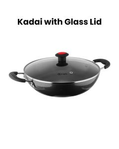 Mr. Light 26cm Kadai with Glass Lid | MR KADAI 26 CM