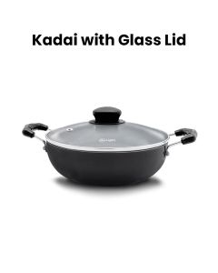 Mr. Light 28cm Kadai with Glass Lid | MR KADAI 28 CM