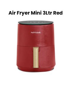 Nutricook 3Ltr Air Fryer Mini - Red | NC-AF103R