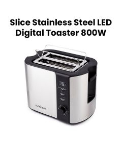 Nutricook 2-Slice Stainless Steel LED Digital Toaster 800W | NC-T102S