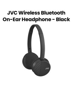 JVC Kenwood Black Wireless On-Ear Headphones |HA-S24W-B-E