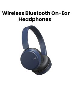 JVC Wireless Bluetooth On-Ear Headphones - Blue | HA-S35BT-A-UX