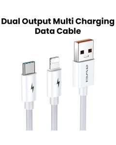 Awei Dual Output Multi Charging Data Cable | CL-79