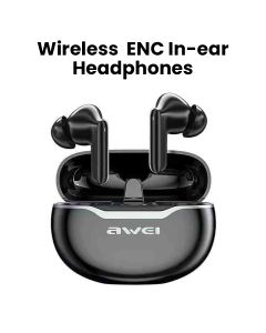 Awei In-Ear Wireless Earphone - Black | T50 ENC