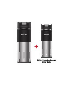 Philips GOZERO Hydration Thermal Water Bottle - Black | AWP2656BK/56