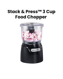 Hamilton Beach Stack & Press 3 Cup Food Chopper - Black | 72850-ME