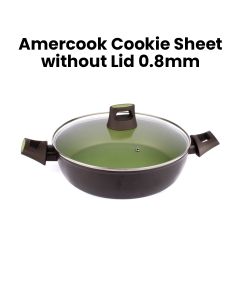 Amercook Avocado Nova Italian Style Casserole with G Type Glass Lid 28cm | AC.0106.28