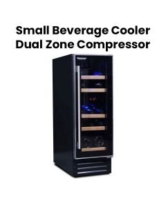 Datron 17 Bottle Small Wine Cooler Dual Zone Compressor (Freestanding or Built-In Solution)