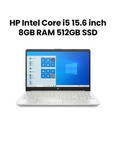 HP Intel Core i5 15.6 Inch- 8GB RAM, 512GB SSD - Silver|302C8EA 