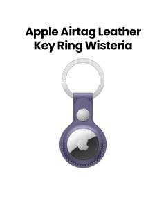 Apple Airtag Leather Key Ring - Wisteria